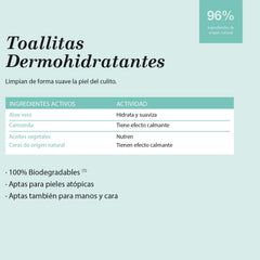 Șervețele umede Suavinex pentru bebeluși, 60 bucăți, potrivite pentru tenul atopic, 96% ingrediente naturale