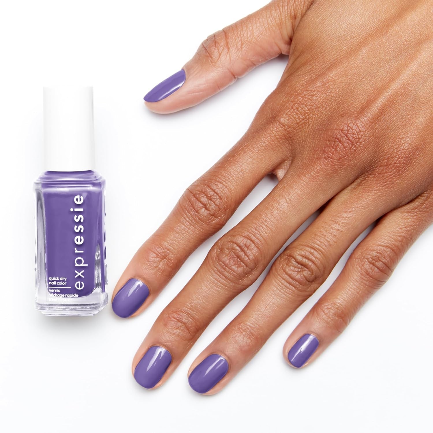 Oja cu uscare rapidă Essie „expressie”, formulă vegană fără ingrediente de origine animală, nr. 560 choreo queen, violet, 1 x 10 ml