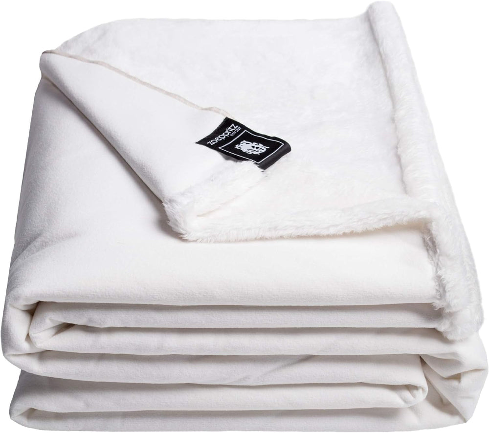 Decke „Reborn Bliss“ – Gemütliche Kunstfelldecke – Flauschige und luxuriöse Kunstfelldecke mit glatter Rückseite – 140 x 190 cm – 310 Rose – von „Zoeppritz seit 1828“ Betten und Decken „zoeppritz seit 1828“ 000 Weiß 180 x 220 cm