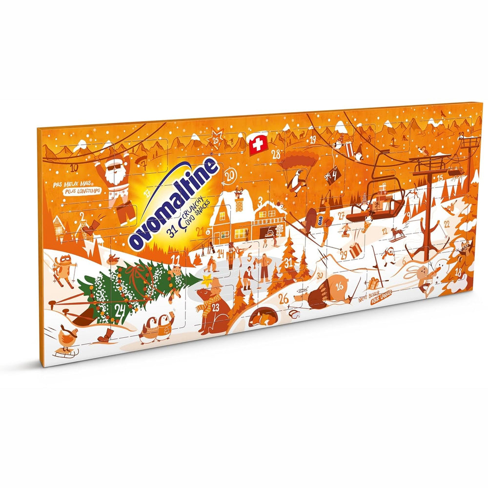 Ovomaltine OVO BREAK Napolitană și Baton de Ciocolată - o gustare crocantă cu gustul inconfundabil al popularei noastre Creme Crocante, natural fără ulei de palmier (4 x 39g)