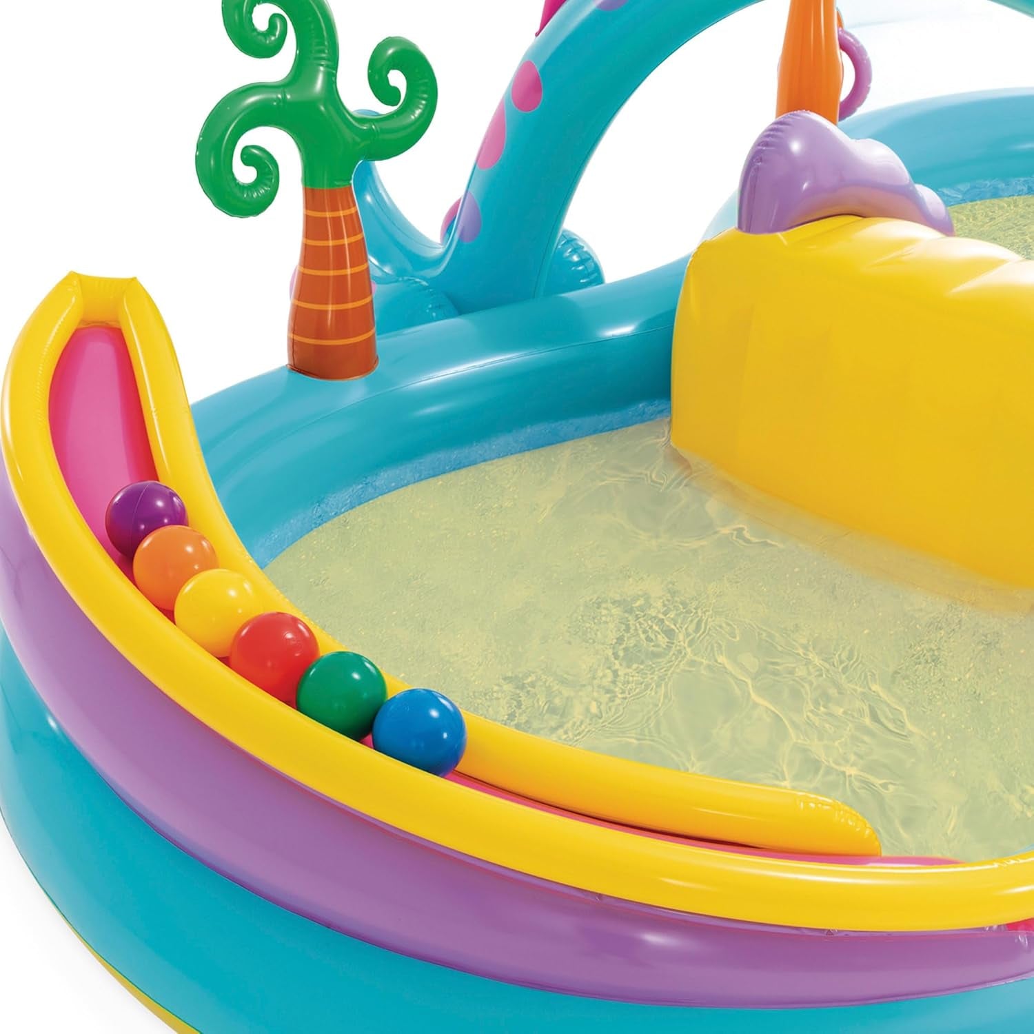 Intex 57135NP - Centru de joacă gonflabil Dinoland, Vinil, Multicolor, 302x229x112 cm