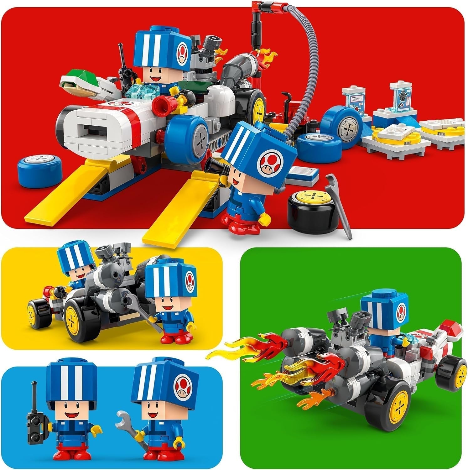 LEGO Super Mario: Mario Kart – Toad's Workshop, Nintendo-Charakter, anpassbares Spielzeug, Abenteuerset, Geschenk für Jungen, Mädchen und Gamer ab 8 Jahren 72035 Bausätze Besuchen Sie den LEGO-Store