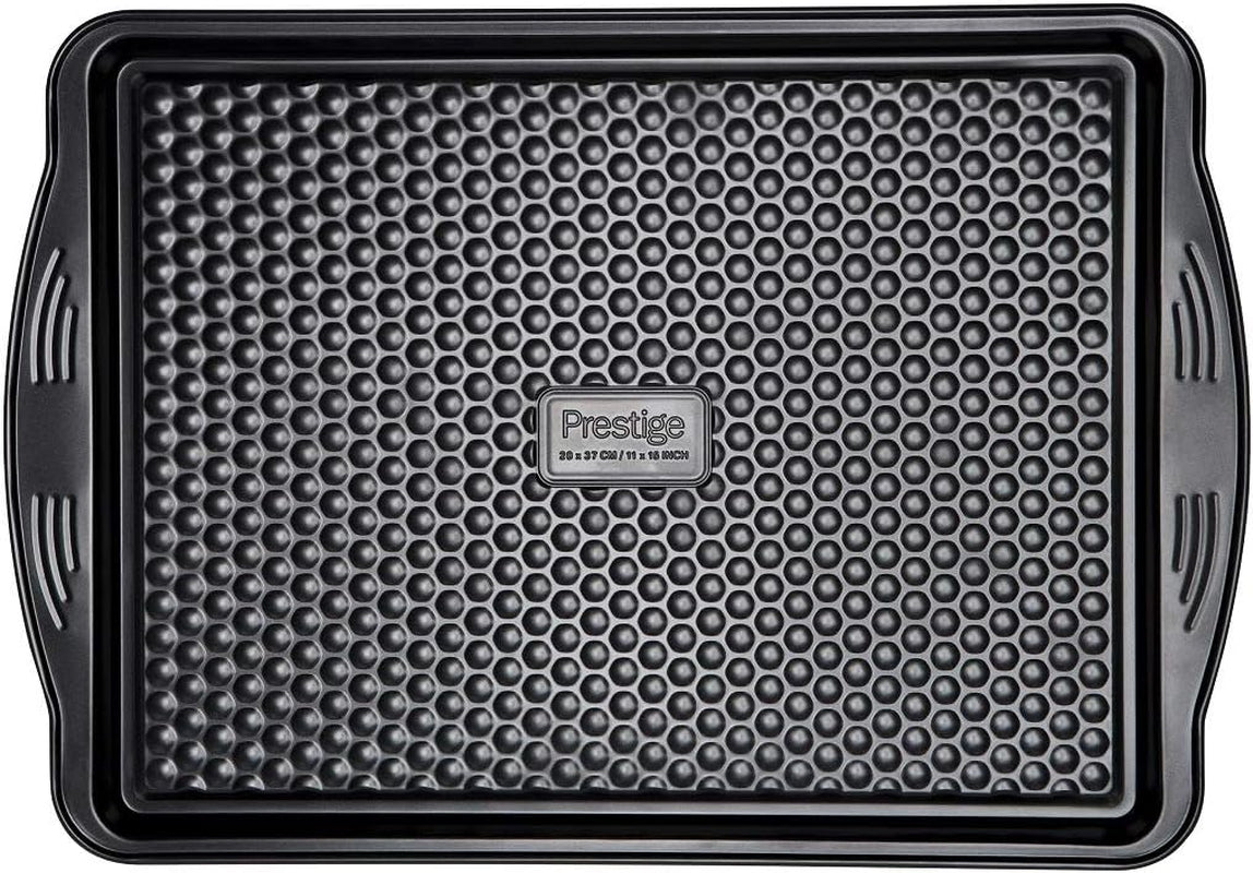 Prestige 48227 Aerolift Muffinblech, Kohlenstoffstahl, Schwarz Formen und Backbleche Naty Shop Groß Backblech