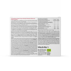 Mama Bear Bio-Joghurt, Erdbeer-, Bananen- und Joghurtzubereitung, vegetarisch, 90 Gramm (6er-Pack) Mutter und Kind Naty Shop