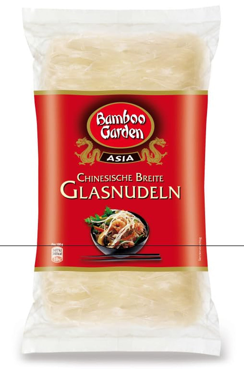 Tăiței chinezești lați din sticlă, 250 g (designul ambalajului poate varia)
