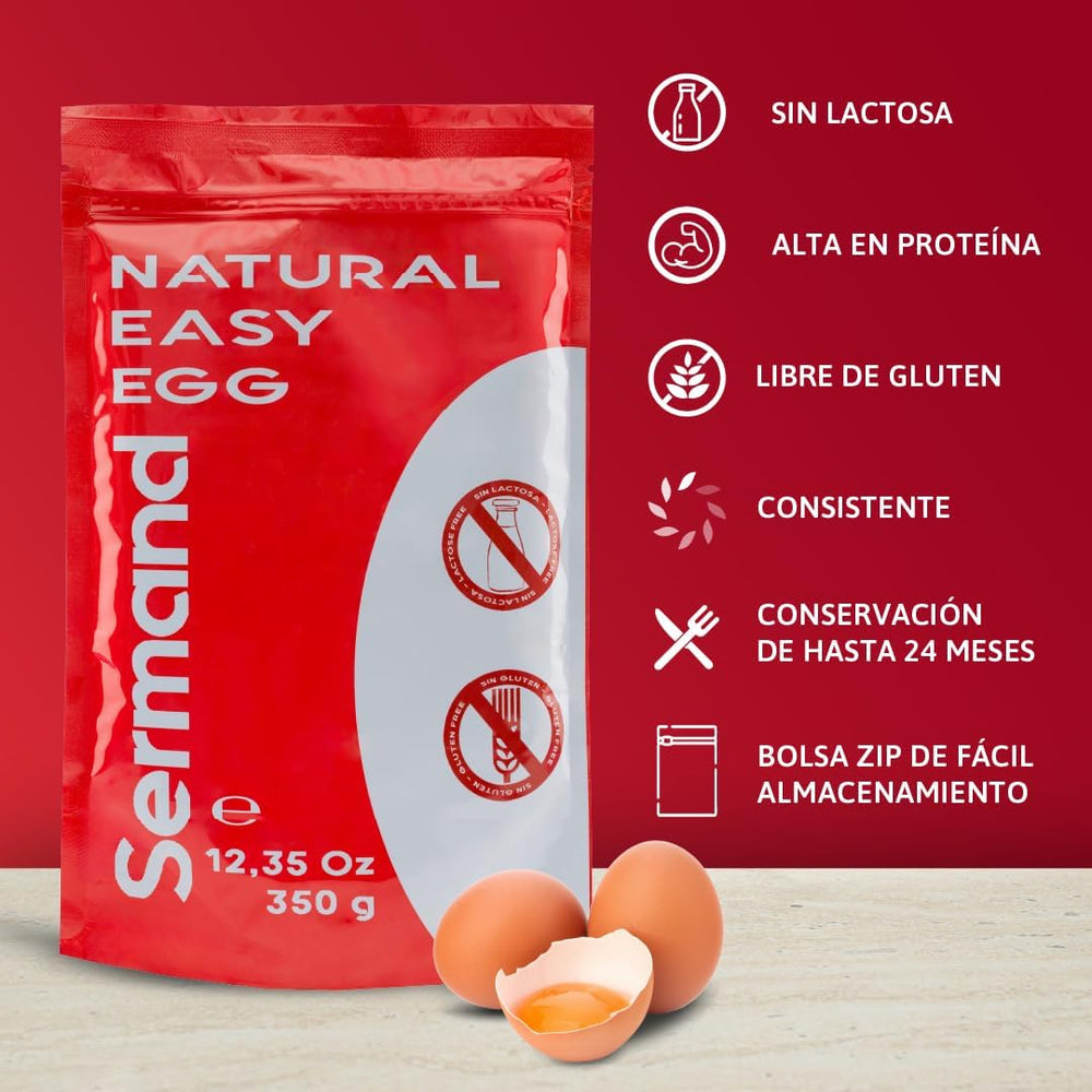 Eiklarpulver (350g) | Getrocknetes Eiklar Pulver | Eialbumin für Backen & Kochen | Ohne Zusatztoffee | Laktosefreie Zip-Bag-Verpackung