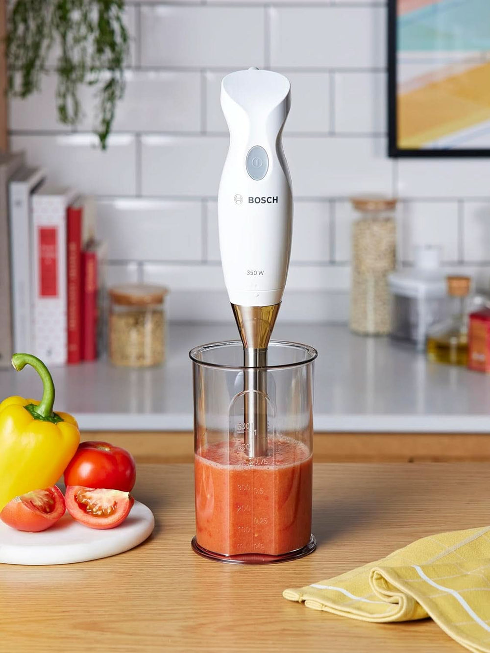 Haushaltsgeräte MSM6B500 Standmixer, 350 W, Silber/Weiß Kitchen Naty Shop