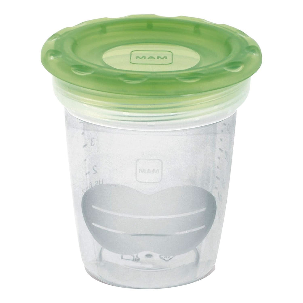 MAM Set mit 5 Behältern für Milch und Lebensmittel, aus Kunststoff, ohne Bpa und Bps. Zubehör Lebensmittel und Stillen Bebe Naty Shop