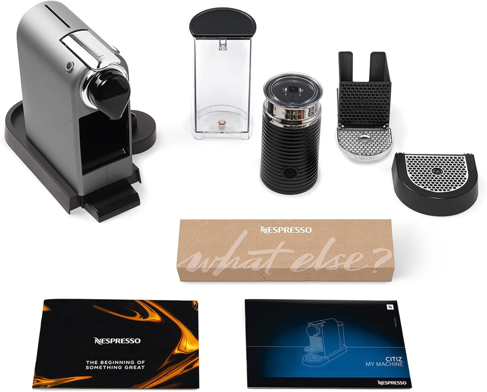 Espressor cu capsule Nespresso XN761B Citiz&Milk | Mod standby automat | 1260 wați | Capacitate rezervor apă: 1 l | Presiune pompă: 19 bar | Argintiu