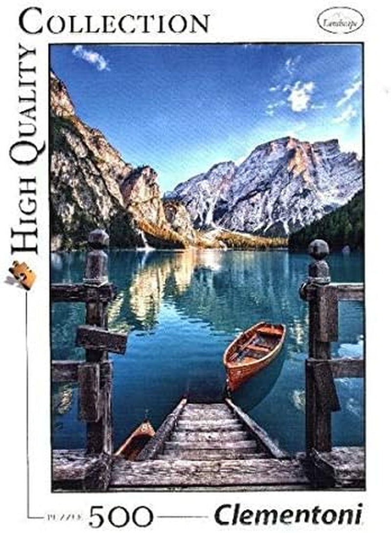 Clementoni 35039 Pragser Wildsee – 500-teiliges Puzzle ab 9 Jahren, buntes Puzzle für Erwachsene mit kräftigen Farben, Geschicklichkeitsspiel für die ganze Familie, schöne Geschenkidee, Puzzle Naty Shop