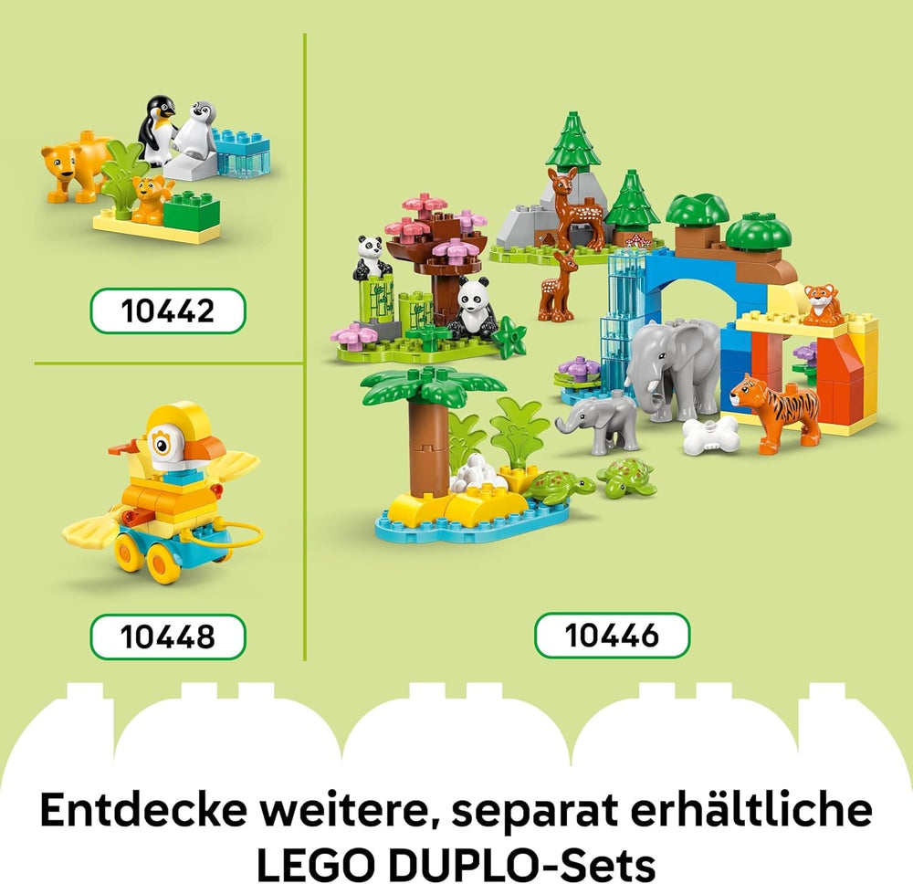 LEGO DUPLO Town Dinos auf Rädern 3-in-1-Set - Spielzeug für Mädchen & Jungen ab 3 Jahren - Diplodocus und T. rex, Triceratops & Stegosaurus oder Pteranodon & Parasaurolophus Dinosaurierfiguren - 10451