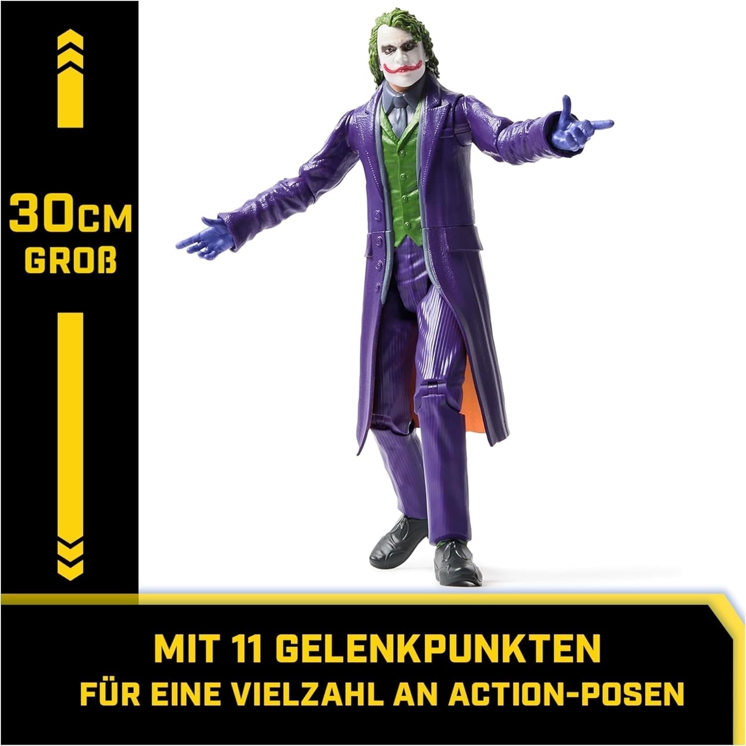 DC Comics The Dark Knight – Joker-Actionfigur, bekannt aus der legendären Trilogie The Dark Knight in 30 cm. Ab 3 Jahren Actionfiguren Naty Shop