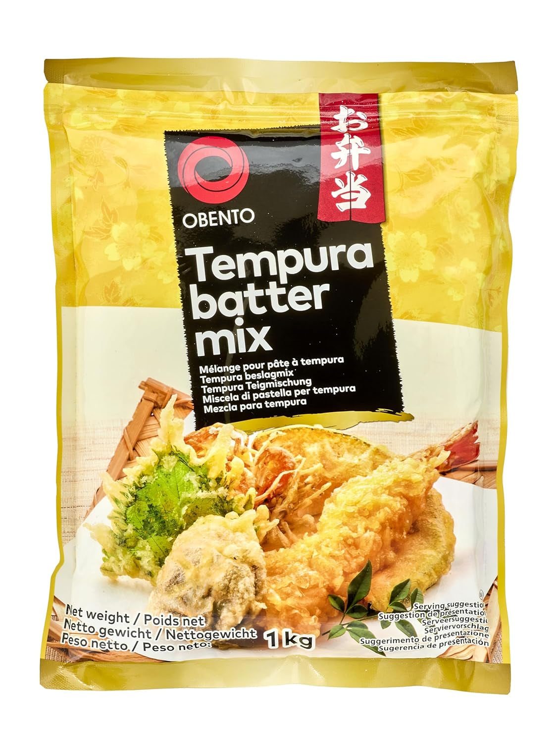 Tempura Teigmischung Tempura Back-Frittiermischung, 500 Gramm Mischung zum Backen und Kochen Naty Shop 1000G
