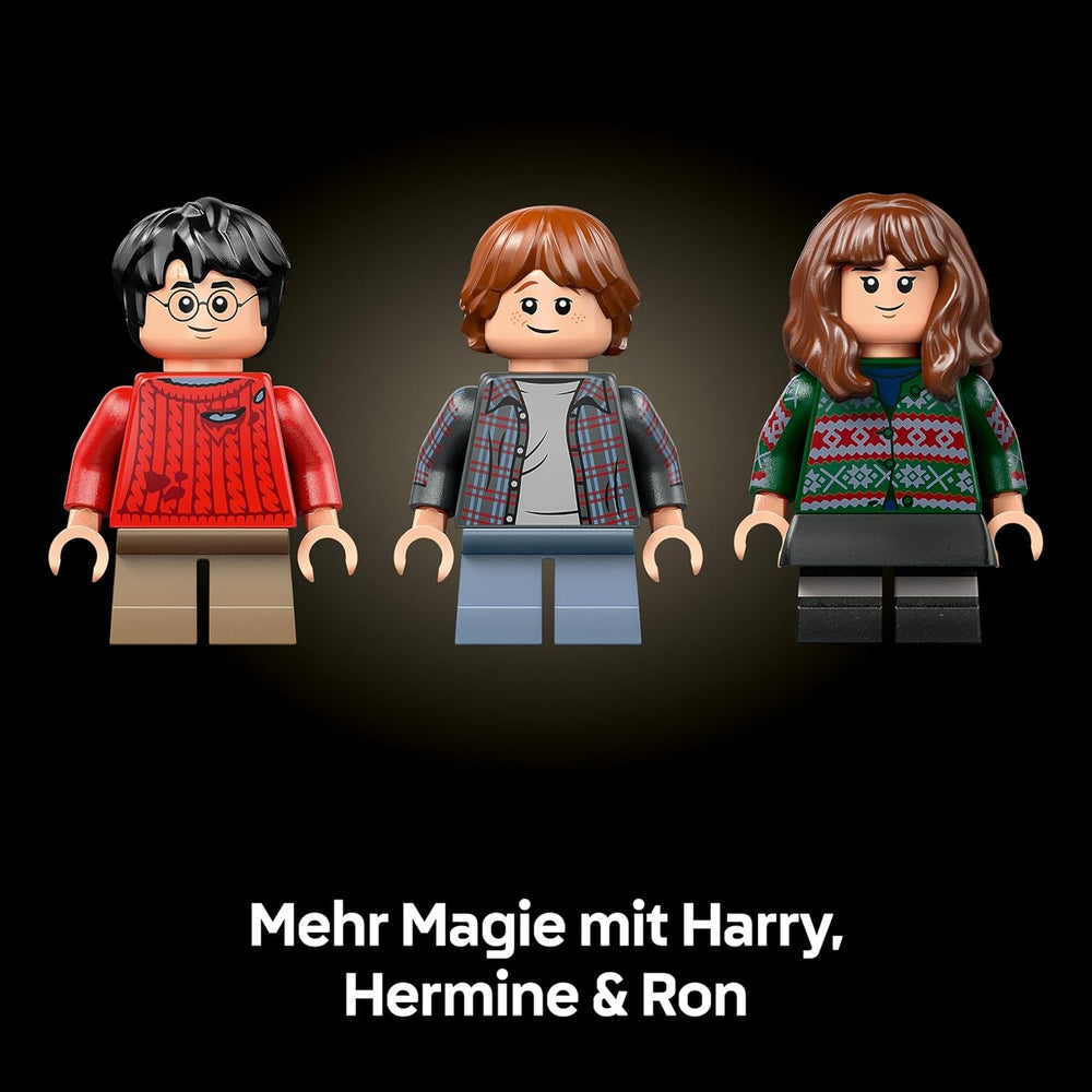 LEGO Harry Potter Stein der Weisen - Sammleredition - DIY Deko - Modellbau mit Miniatur Filmszenen - Hedwig Eulenfigur, 3 Minifiguren - Geschenk zum Vatertag - 76466