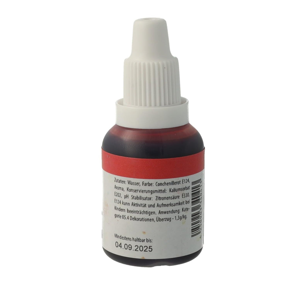 Colorant alimentar aerograf Bakeryteam roșu 20ml