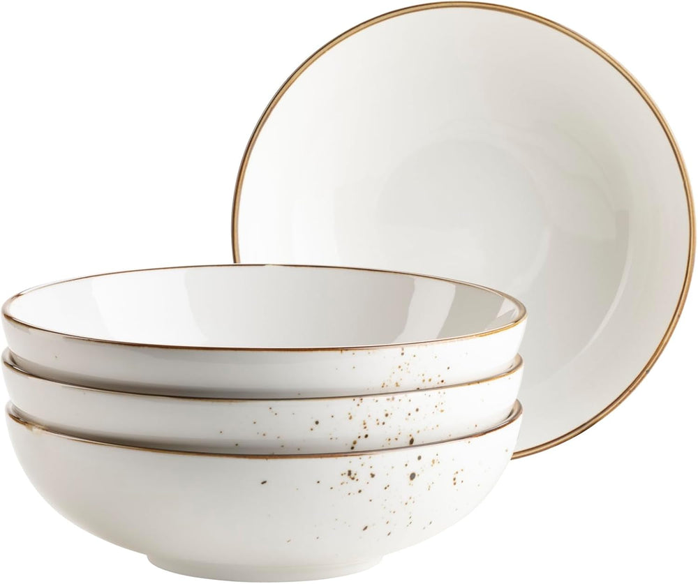 MÄSER Pintar-Serie, hochwertiges Geschirrset für 4 Personen, kombiniertes Service von 16 Teilen. Geschirrsets Naty Shop Brown Bowl-Set