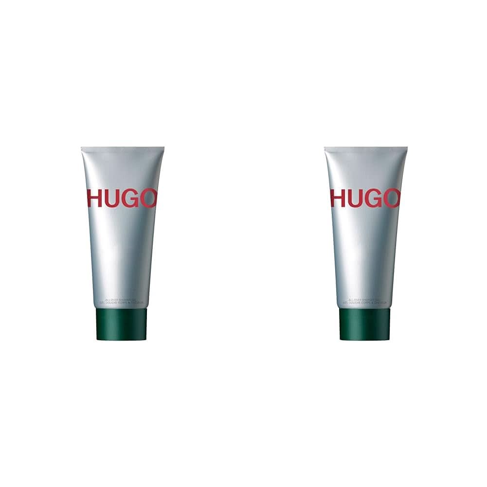HUGO MAN, Duschgel, aromatisch und erfrischend mit Tannenbalsam, Herren, 200 ml Dusche und Bad Naty Shop 2 Stück x 200 ml