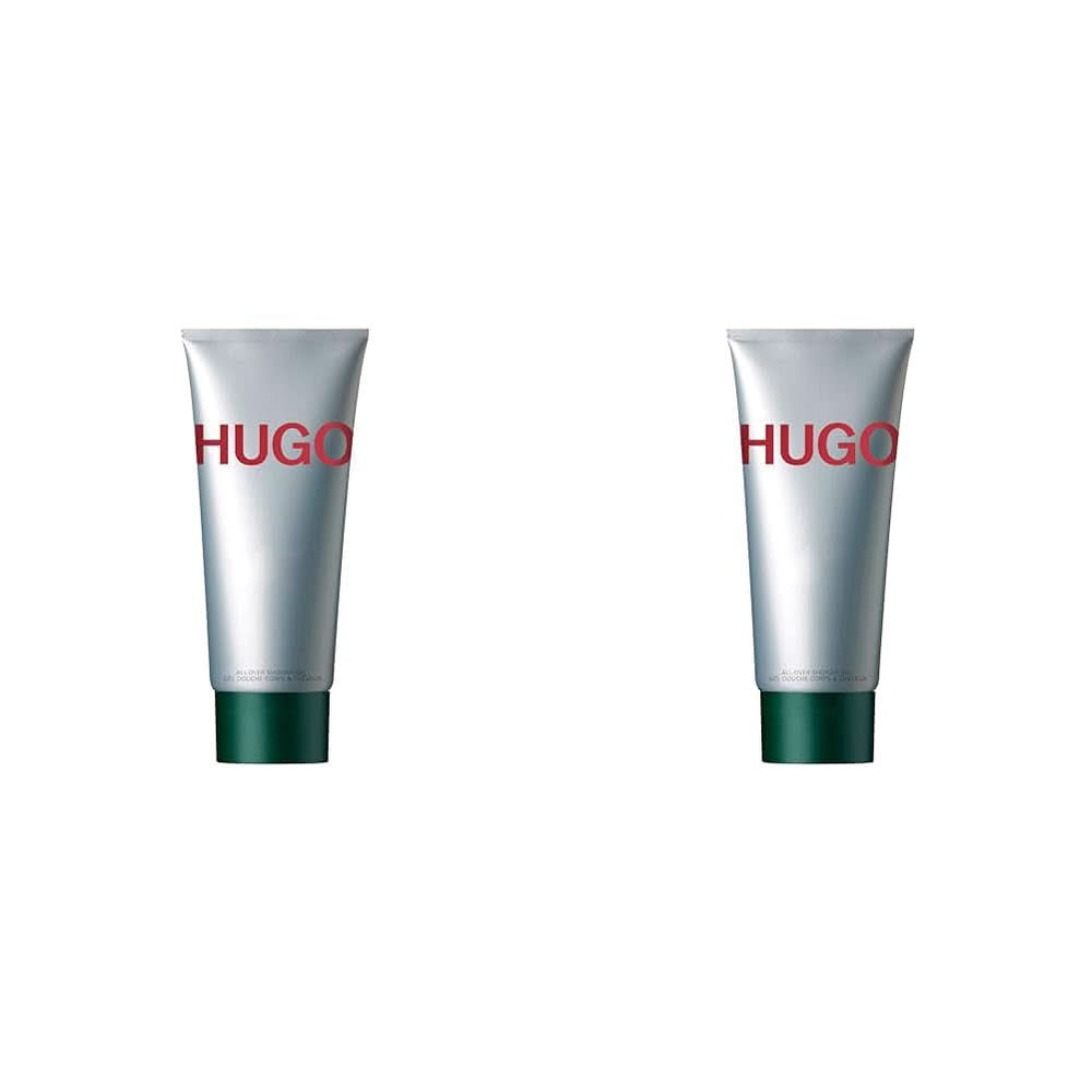 HUGO MAN, Duschgel, aromatisch und erfrischend mit Tannenbalsam, Herren, 200 ml Dusche und Bad Naty Shop 2 Stück x 200 ml