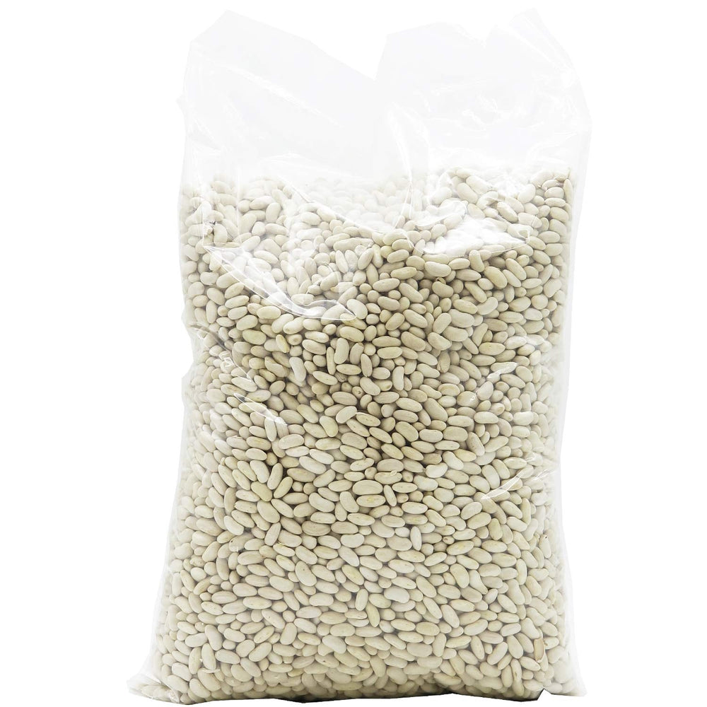 , Fasole bio-canellini 5 kg, leguminoase organice din cultivarea controlată, bogată în Cereale Naty Shop