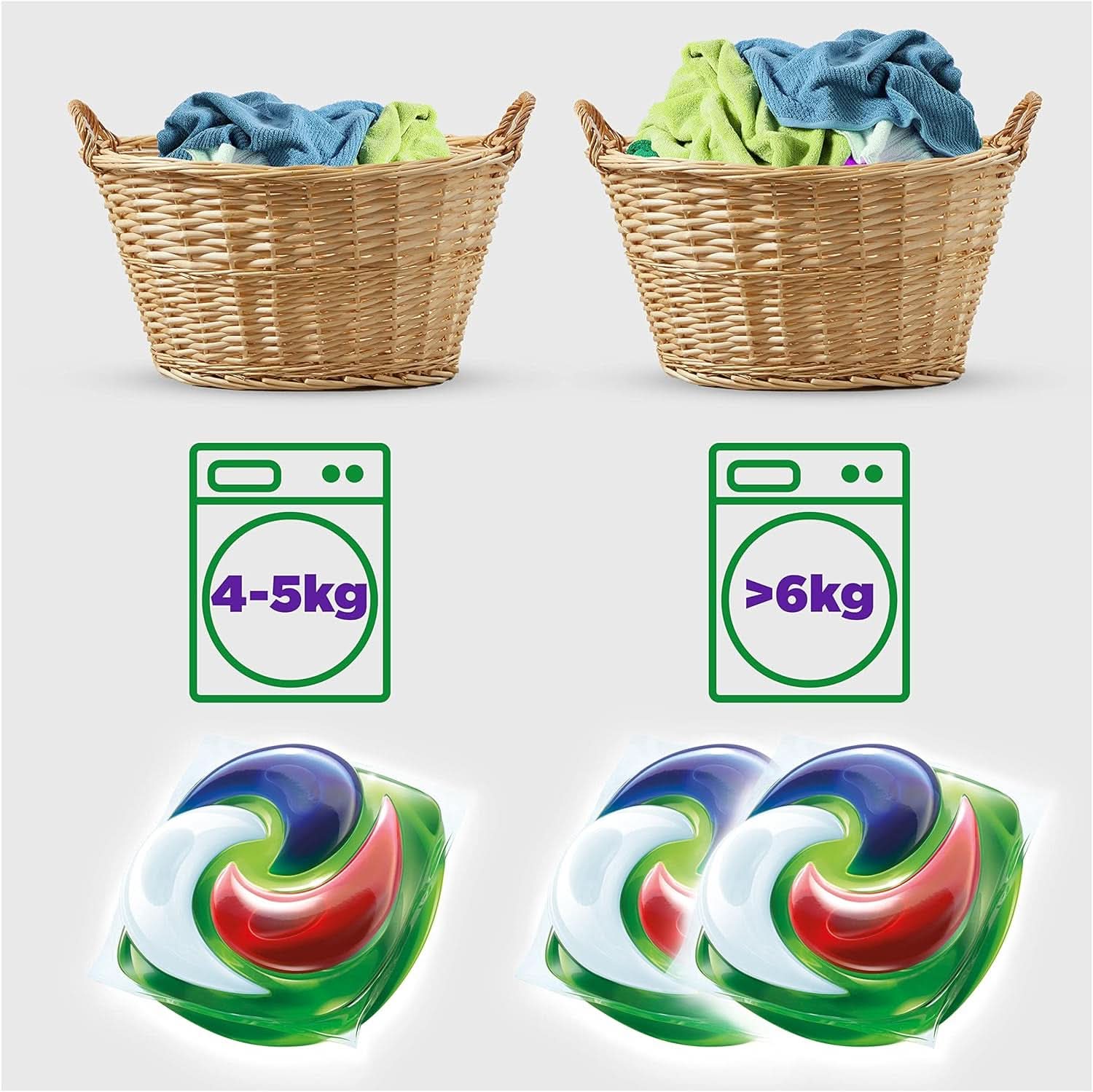 Ariel Allin1 PODS, Color+ Flüssigwaschmittel-Kapseln 53 Waschgänge, hervorragende Fleckenentfernung beim ersten Waschgang Waschmittel Rufe Naty Shop