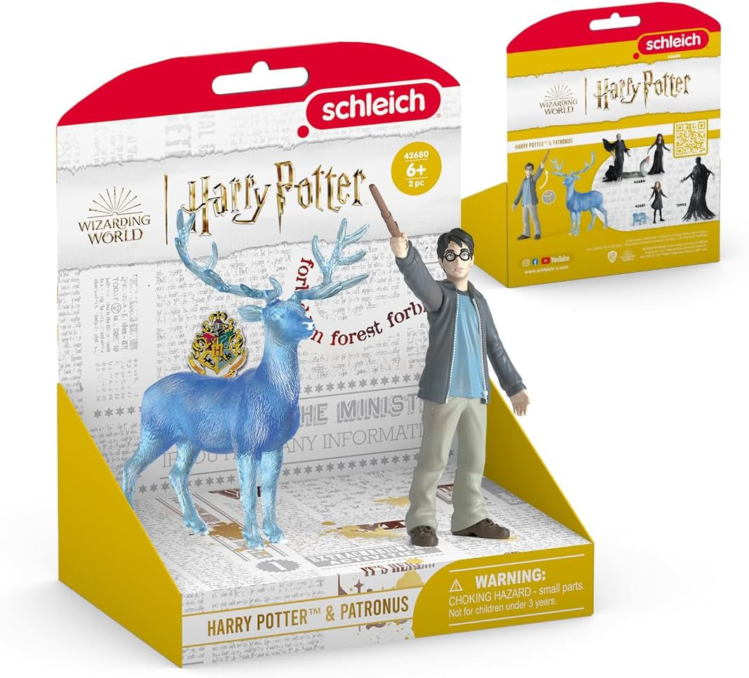 Schleich 42680 Harry Potter & Patronus, de la 6 ani, HARRY POTTER - figurină de joacă, 16 X 11 X 18 cm Action figures Naty Shop