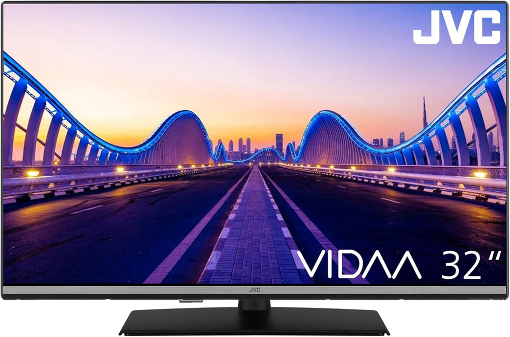 Televizor JVC LT-40VF4455 de 40 de inci, televizor Full HD cu diagonală de ecran de 102 cm și tuner triplu integrat, televizor LED negru