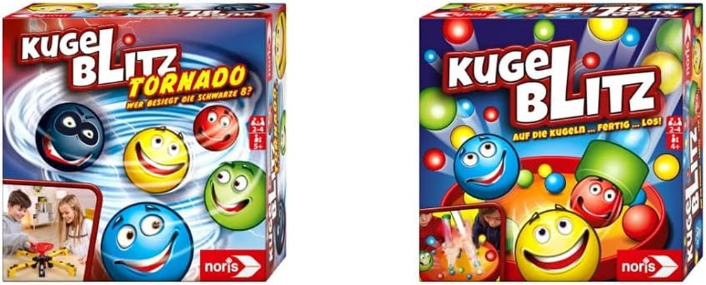 Noris 606064480 Kugelblitz, das blitzschnelle Actionspiel mit Lerneffekt in verschiedenen Spielvarianten, ab 4 Jahren