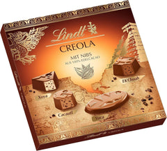 Lindt - Praline Creola, 15 Pralinen in 4 leckeren Sortimenten, alkoholfrei, 165 Gramm Pralinen Naty Shop
