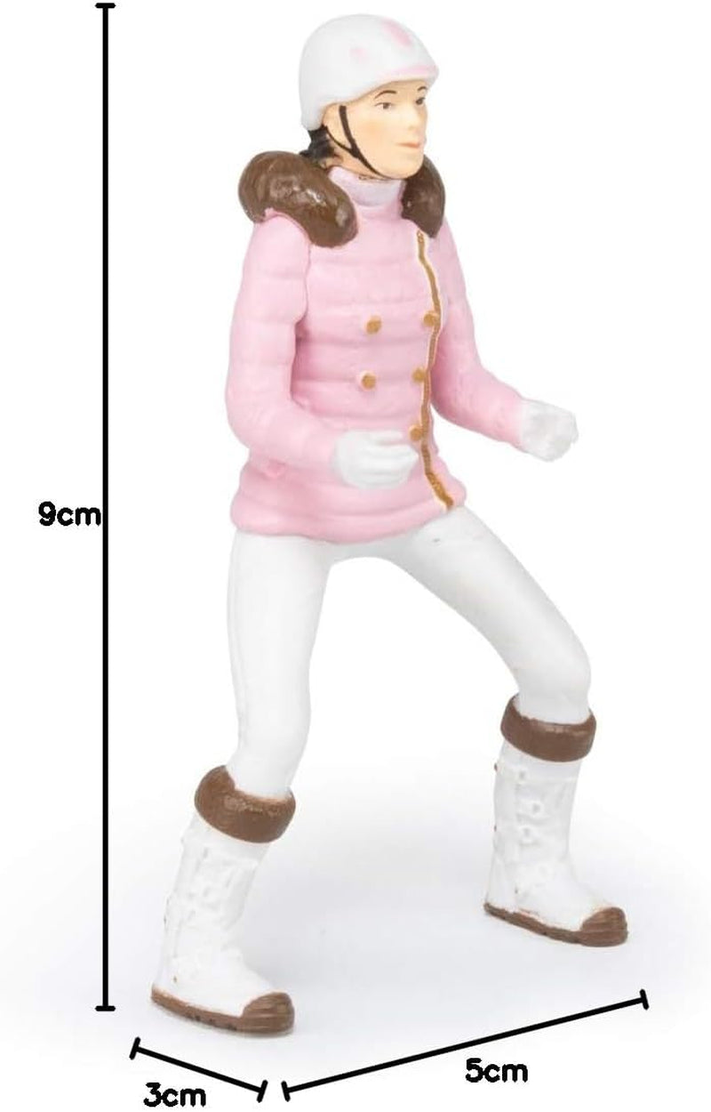 PAPO - Pferdefigur - Rider Fashion Winter, Leidenschaft fürs Reiten, Spielzeug für Kinder ab 3 Jahren. Naty Shop Actionfiguren