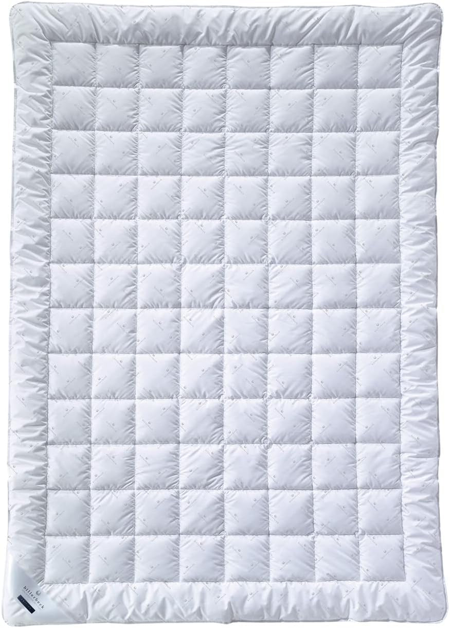 Plapumă din fibre Billerbeck E21 King - Plapumă din fibre rafinată cu aloe vera - 135 X 200 Cm plapumă pentru toate anotimpurile cu nivel mediu de căldură, alb Plapumi si pilote Naty Shop Singur 135 X 200 Cm 4 - Sezoane (Sl + M W+)