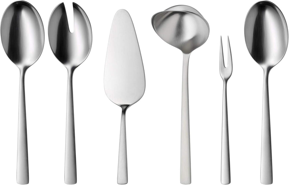 WMF Corvo Besteck Set 12 Personen, 66 Teilig, 60 Teile Mit Servierbesteck, Hohlheftmesser, Cromargan Protect Mattiert, Kratzbeständig, Spülmaschinenfest Kitchen Naty Shop