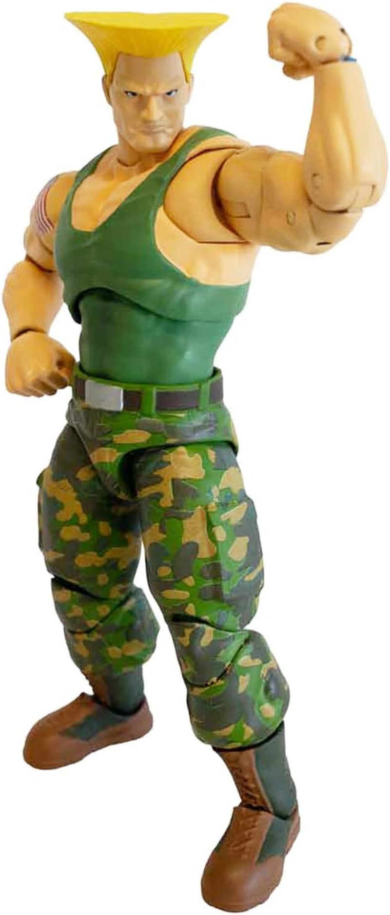 Jada Toys Street Fighter-Figur Guile (15 cm) – Street Fighter 2: The Final Challengers Bewegliche Actionfigur zum Sammeln mit alternativem Kopf, Händen und Zubehör, ab 13 Jahren. Actionfiguren Naty Shop Guile