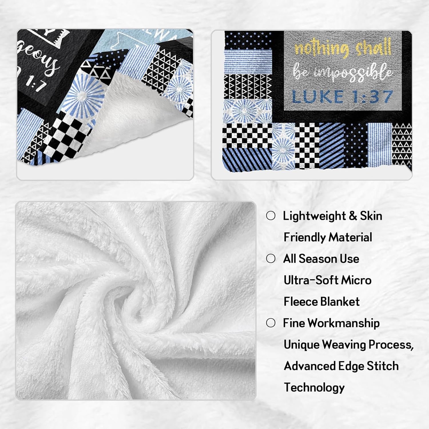 ZQYMM Christliche Geschenke für Frauen und Männer, Tauf-/Konfirmationsgeschenke für Mädchen/Jungen, inspirierende/religiöse, katholische spirituelle Geschenke, christliche Geburtstagsgeschenke. ZQYMM Betten und Decken