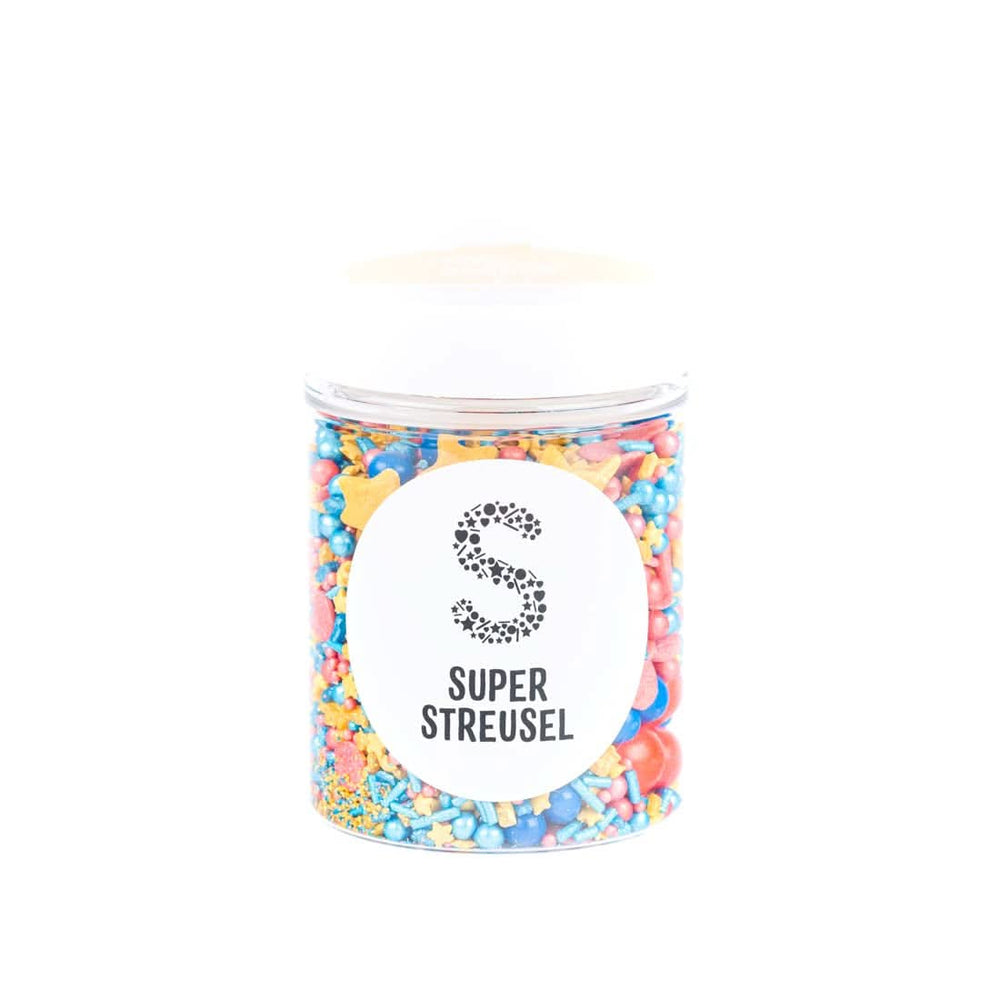 Super Streusel SuperErou, amestec sprinkles, 90 grame Sprinkles Naty Shop