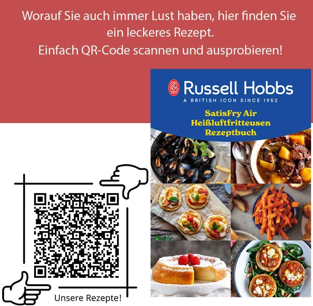 Russell Hobbs Air Fryer L 4L Rapid Airfryer, 7 Kochfunktionen, 10 Programme Haushaltsgeräte Naty Shop