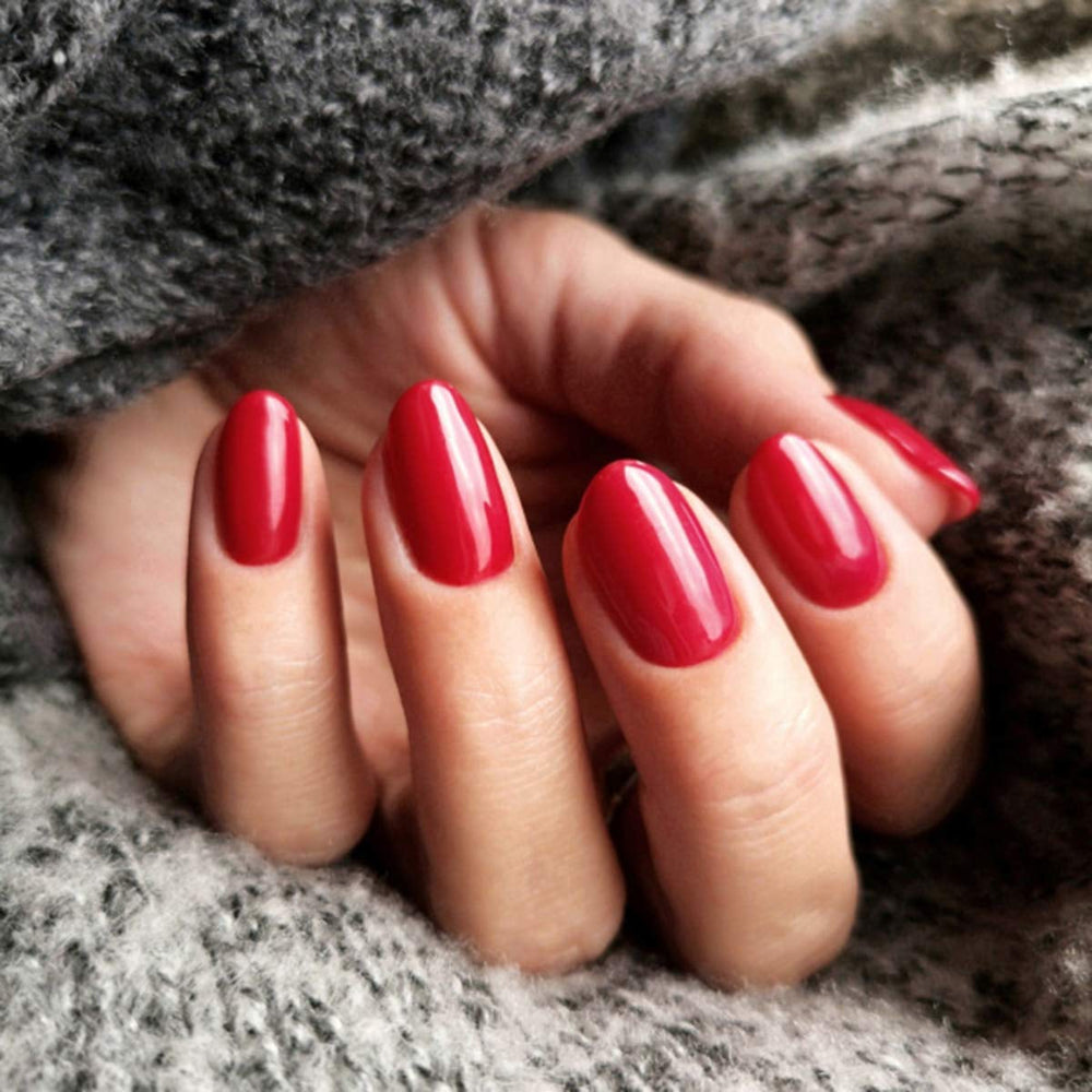 Oja UV Semilac 027 Roșu Intens 7ml Colecția Hottie