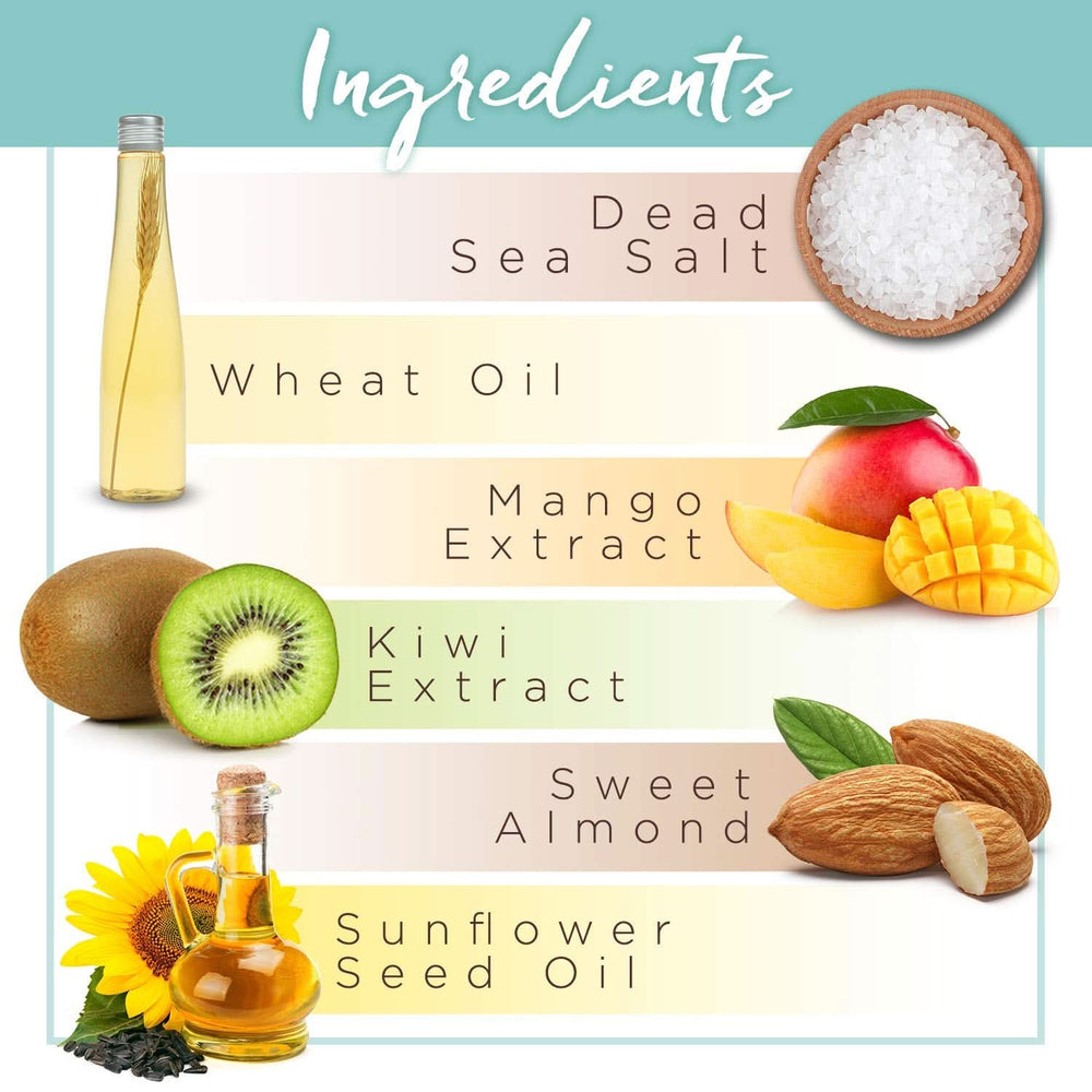 Pranaturals, Körperpeeling mit Salz aus dem Toten Meer, 500 g Naty Shop