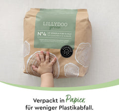 Scutece ecologice LILLYDOO, mărimea 5 (11-16 kg), cutie lunară (125 bucăți)