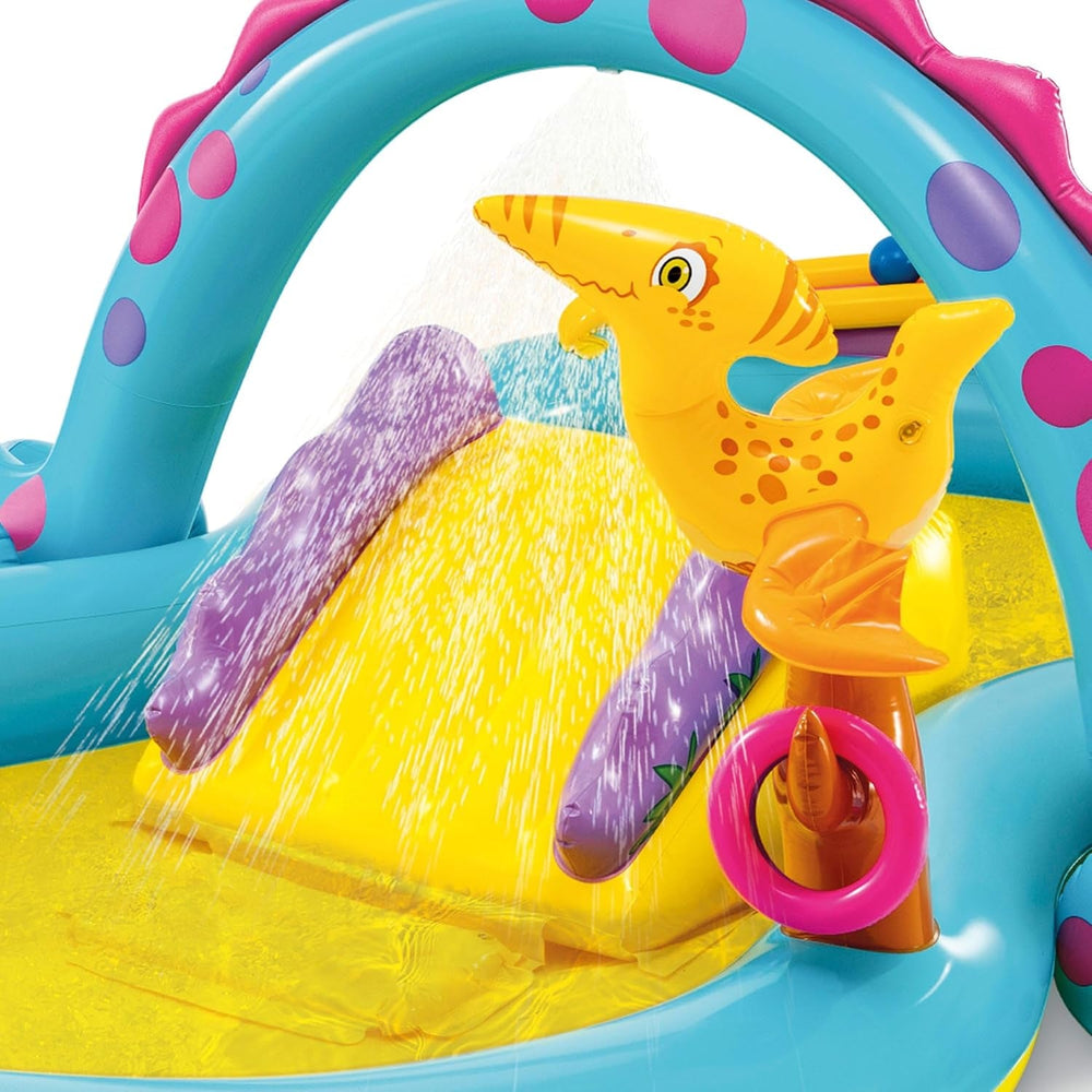 Intex 57135NP - Centru de joacă gonflabil Dinoland, Vinil, Multicolor, 302x229x112 cm