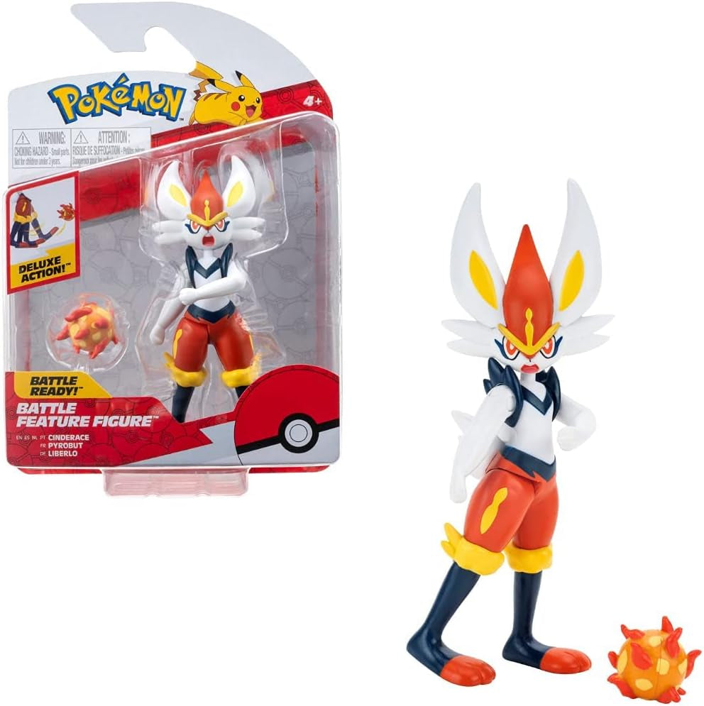 Pokémon PKW0164 – Battle Feature Figure – Liberlo Offizielle bewegliche Figur 11,5 cm Actionfiguren Naty Shop Liberlo