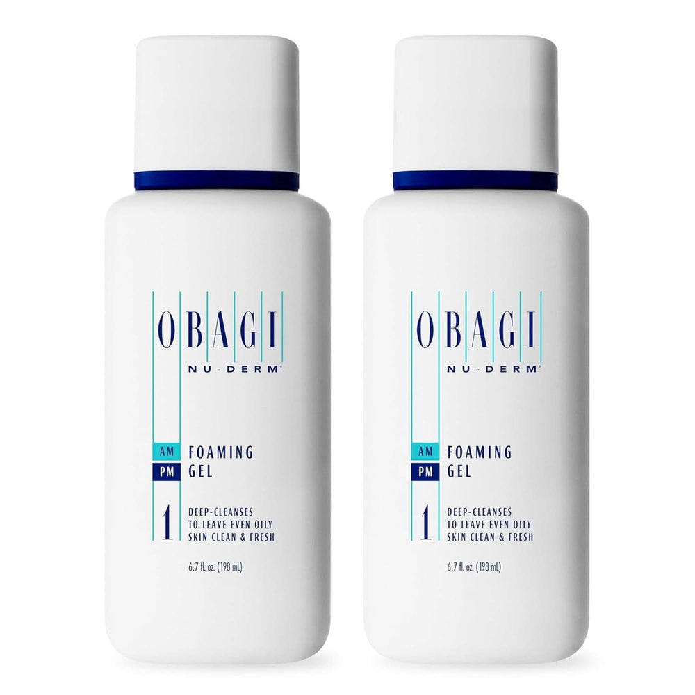 OBAGI Nu-Derm, Reinigungsgel für normale, fettige oder empfindliche Haut Kosmetik und Schönheit Naty Shop 198 ml (Set mit 2 Produkten)