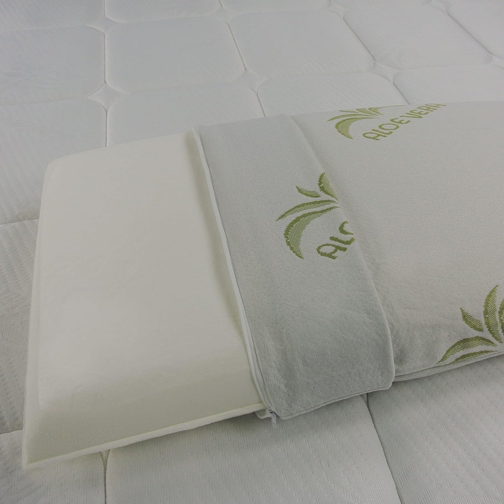 Pernă din spumă cu memorie, tip săpunieră, căptușeală din aloe vera Perne standard Naty Shop