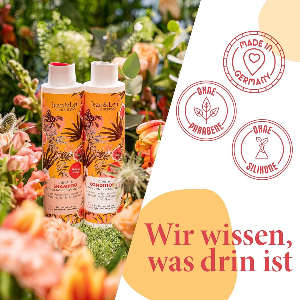 Șampon Jean & Len Color Gloss, pentru păr vopsit și deteriorat, 300 ml Duș și baie Naty Shop