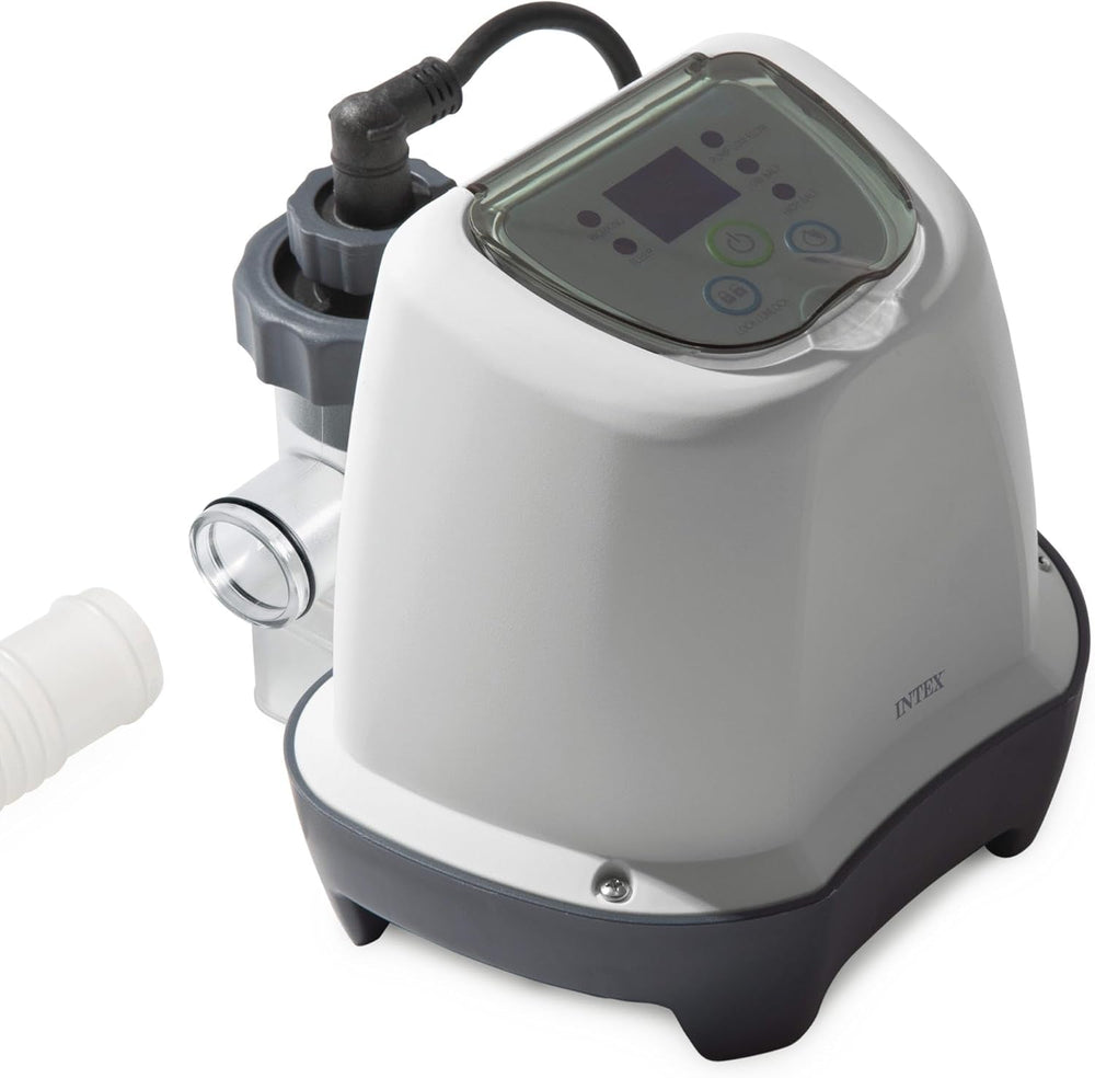 Intex 26662GS – Sistem de apă sărată Krystal Clear, Generator de clor sărat, pentru pompă de filtrare 1136–3785 l/h, pentru piscine mici de până la 366 cm, plastic, alb