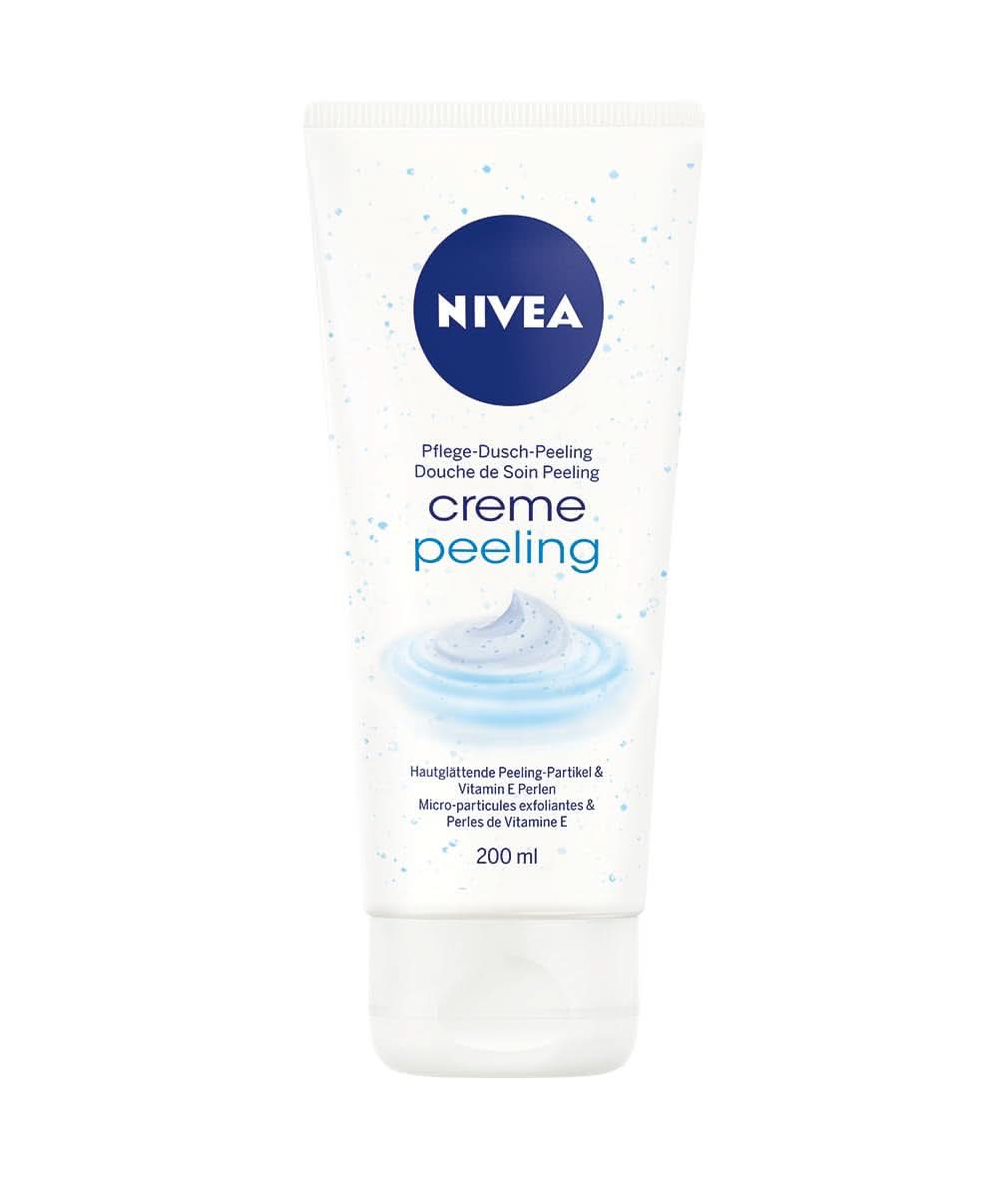 NIVEA Creme Peeling, pflegendes Körperpeeling mit feinen Partikeln und Vitamin E, 200 ml Dusche und Bad Naty Shop 200 Gramm