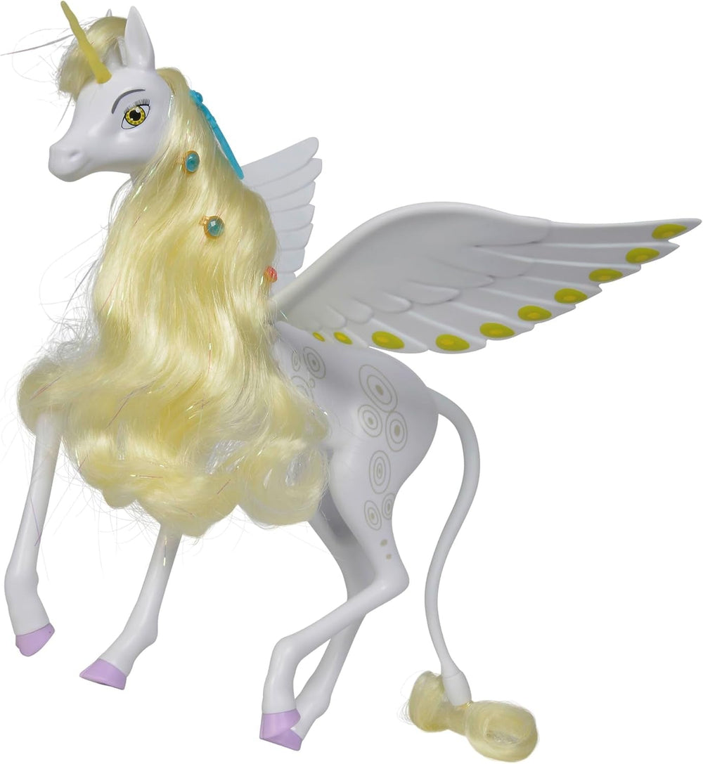 Simba 109480093 - Mia and Me Einhorn Onchao, mit beweglichen Flügeln, Haarspangen, Stylingbürste, Spielpferd, Pony, Centopia, ab 3 Jahren, rosa Naty Shop Dolls