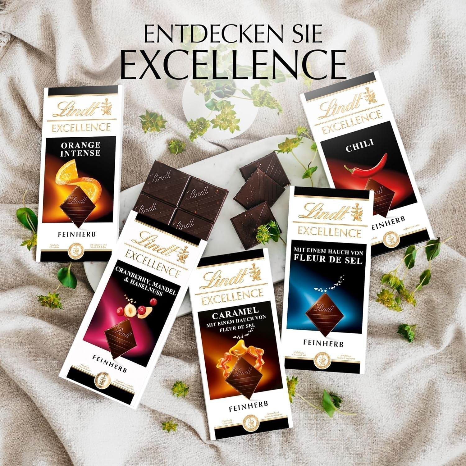Lindt EXCELLENCE 99% Kakao - Edelbitter-Schokolade | 50 G Tafel | Extra kräftige Bitterschokolade | Verstärker Kakao-Geschmack | Dunkle Schokolade | Vegane Schokolade | Schokoladengeschenk Naty Shop