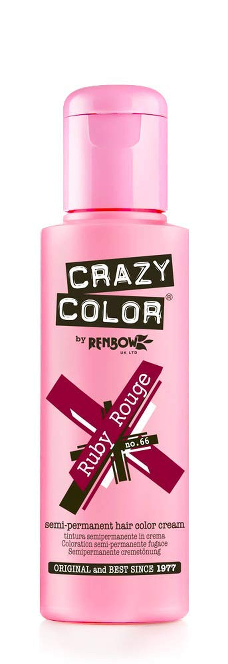 GO TOXIC UV cremă semipermanentă pentru colorarea părului, 100 ml (1 pachet) Vopsea pentru par Naty Shop Rubin roșu 100 Ml (1 pachet)