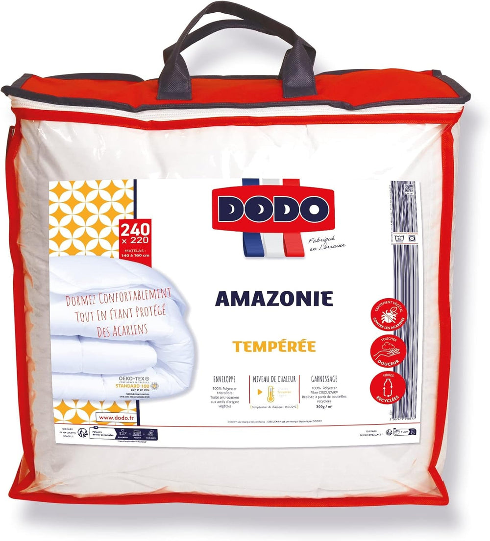 Cuvertură, Temperat, Sintetic, 220 X 240 Cm, Pentru pat dublu, Amazon cuvertură, Mite-proof și pufos, Fibră reciclată, Lavabil la mașină la 40 ° C Plapumi si pilote Naty Shop