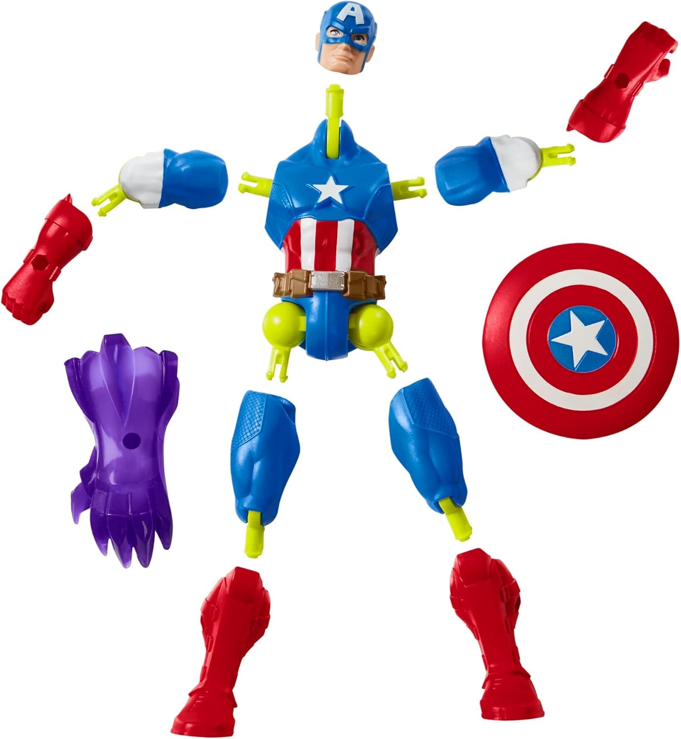 Mixmashers Marvel Captain America Avengers Mix-and-Match-Actionfiguren und Zubehör Actionfiguren Naty Shop